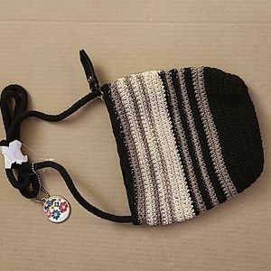 Rosetti woven crossbody bag